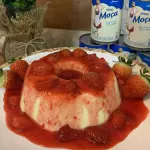 Pudim de Mascarpone com Morango G