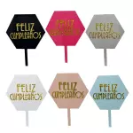 T012 TOPPER FELIZ CUMPLEAÑOS SURTIDO