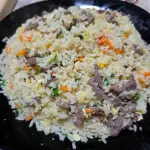 51a. Chao Fan con Carne y Queso Crem