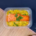 Salmão com Risoto de Abóbora
