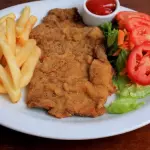 Milanesa de res empanizado