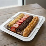4 CHURROS RECHEADOS COM 2 RECHEIOS