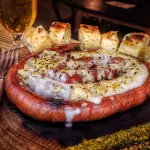 LINGUIÇA CARACOL NA BRASA