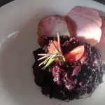 Risoto de arroz negro
