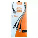CABO KAIDI RÁPIDO USB 3 EM 1 KD-324