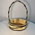 Cesta Oval de Madeira 25cm -COD:6802