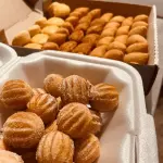 50 salgadinhos + 25 mini churros