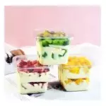 Envases cuadrados tapa plana 200ml