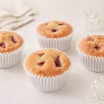 Muffins de vainilla y fresa 🍓 🍰