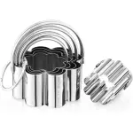 Set 5 pza Acero Biscuit Flor