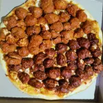 Pizza de boneless completa