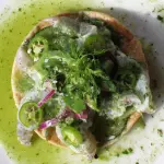 Tostada de aguachile 100 grs.