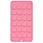 Molde Silicone plano Corazón Chocol