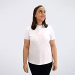 CAMISA POLO FEMININA 1554 BRANCA