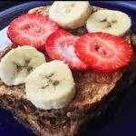 Peanut and Berrie Toast