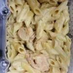 Pasta Alfredo con Camarones