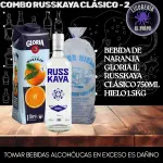 Russkaya clásico+Jugo Gloria+ Hielo