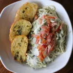 Carbonara con espinaca 350 grs.