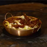 Batata Frita com Muçarela e Bacon