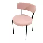 Silla Tivoli tela Boucle Rosa
