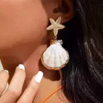 Aros estrella y conchas marina