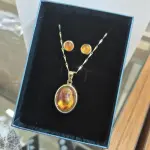 Set de Óvalo en Ambar