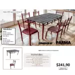 COMEDOR PARMA 6P