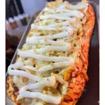 Pão de alho de coração