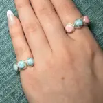 Anillo ciculos en plata 925