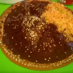 Pollo con mole plato chico