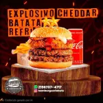 Explosivo cheddar, Batata P, Refri L