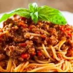 Spaguetti a la Bolognesa