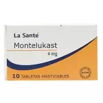 MONTELUKAST 4MG CAJA X10 TAB MASTICA
