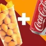 Copo 20 salgados + 1 cola lata