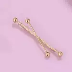 Hair clip dorado entrecruzado