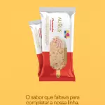Picolé aurus cheessecake c/morango