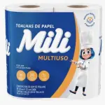 Papel toalha mili 2x55 fls