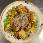 Salada de Quinoa com grão de bico