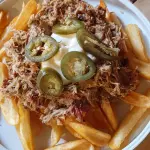 Batata pulled ( porco desfiado )