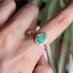 Anillo piedra verde esmeralda