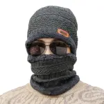 ❄️🔥 Set  gris  Gorro y bufanda