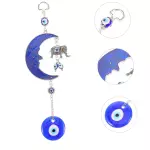 Colgante de luna y ojos turcos