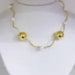 Perla con bolita ondulado