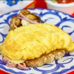 Omelette Jamon y queso