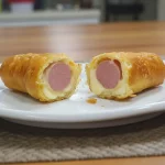 Enroladonho de salsicha (com queijo)