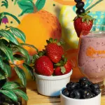Batido de Fresas y Arandanos