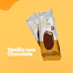 Picolé aurus Vanilla com chocolate
