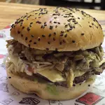 Hamburguesa con champiñones