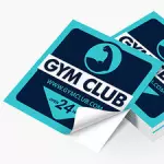 Stickers de Vinyl Cuadrado 500 pzas