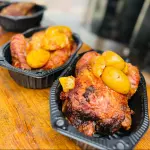 Frango Assado com batatas